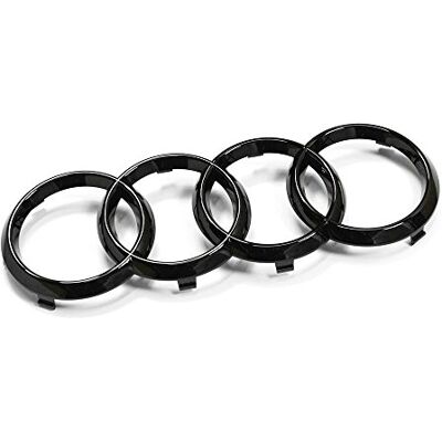 Audi 82A071801 Black Edition Emblem Kylargrill Ringar, Svart Audi 82A071801 Black Edition Emblem Kylargrill Ringar, Svart