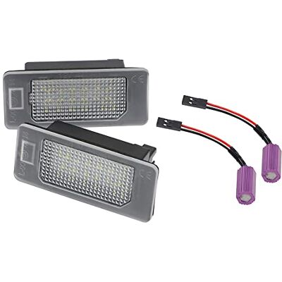 AUTO-STYLE Set LED-registreringsskyltbelysning kompatibel med Skoda Octavia III/Fabia III/Kodiaq/Rapid/Superb III/Yeti AUTO-STYLE Set LED-registreringsskyltbelysning kompatibel med Skoda Octavia III/Fabia III/Kodiaq/Rapid/Superb III/Yeti