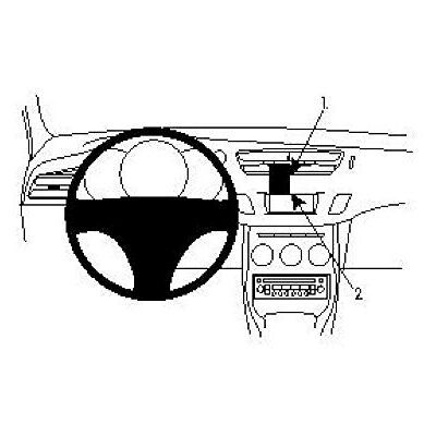 Brodit ProClip för Citroen C3 10– svart Brodit ProClip för Citroen C3 10– svart