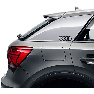 Audi 8W0064317E dekorativ folie emblem design ringar logotyp klistermärke svart Audi 8W0064317E dekorativ folie emblem design ringar logotyp klistermärke svart