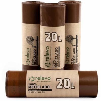 RELEVO 20L Säcken - Miljövänliga, 60 st. RELEVO 20L Säcken - Miljövänliga, 60 st.