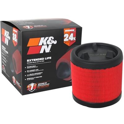 K&N Engine Air Filter: Extended Life 24,000 Mile Replacement Air Filter: Compatible with 2021 Ford Bronco, KNF-0634 K&N Engine Air Filter: Extended Life 24,000 Mile Replacement Air Filter: Compatible with 2021 Ford Bronco, KNF-0634