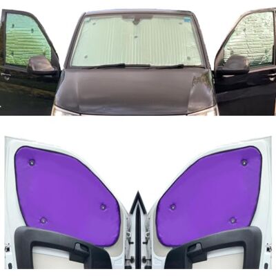 Covprotec Termiska mattor kompatibla med Citroen Berlingo XL (2018-Date) (komplett set Xlwb + baklucka + takfönster) med primerfärg lila, vändbar Covprotec Termiska mattor kompatibla med Citroen Berlingo XL (2018-Date) (komplett set Xlwb + baklucka + takfönster) med primerfärg lila, vändbar