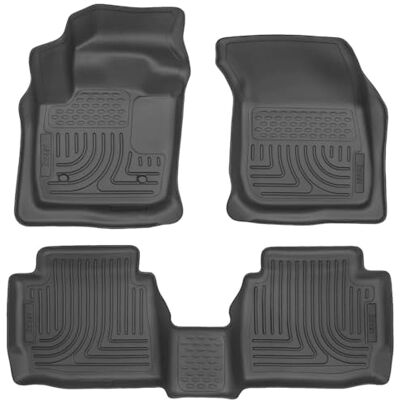 Husky Liners Weatherbeater Passar Ford Fusion 2013-2016, passar 2013-2016, Lincoln MKZ, främre och 2:a raden Liners – svart, 3 st. 99751 Husky Liners Weatherbeater Passar Ford Fusion 2013-2016, passar 2013-2016, Lincoln MKZ, främre och 2:a raden Liners – svart, 3 st. 99751