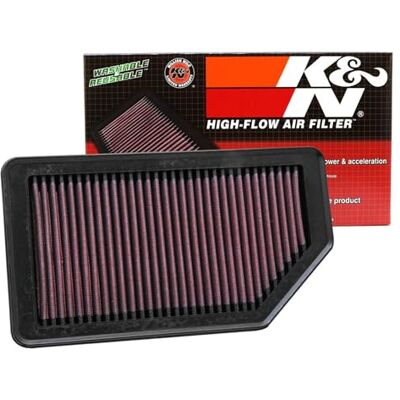 K&N 33–2472 motorluftfilter: Högpresterande bonus, tvättbar, ersättningsfilter, ökad effekt, 2011–2019 (Soul, Rio III, Rio5, Accent, velourster) K&N 33–2472 motorluftfilter: Högpresterande bonus, tvättbar, ersättningsfilter, ökad effekt, 2011–2019 (Soul, Rio III, Rio5, Accent, velourster)