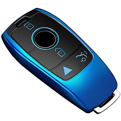 Tukellen för Mercedes Benz nyckelhängare, speciellt mjukt TPU-nyckelfodral skydd kompatibelt med Mercedes Benz 2017-2021 E-klass 2018-2021 S-klass 2019-2021 A-klass C-klass G-klass blå Tukellen för Mercedes Benz nyckelhängare, speciellt mjukt TPU-nyckelfodral skydd kompatibelt med Mercedes Benz 2017-2021 E-klass 2018-2021 S-klass 2019-2021 A-klass C-klass G-klass blå