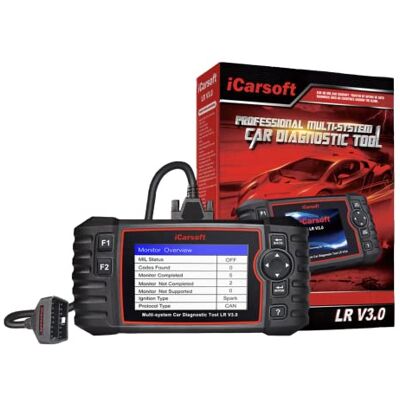 iCarsoft LR V3.0 – väska för diagnos Auto Pro kompatibel med Land Rover och Jaguar – professionell diagnostikenhet iCarsoft LR V3.0 – väska för diagnos Auto Pro kompatibel med Land Rover och Jaguar – professionell diagnostikenhet