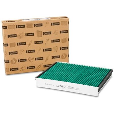 Denso ClearAir+ kabinfilter (artikelnummer DCF813A) 5-lagersfiltrering med antibakteriellt skydd, tar bort upp till 99% av alla bakterier och virus Denso ClearAir+ kabinfilter (artikelnummer DCF813A) 5-lagersfiltrering med antibakteriellt skydd, tar bort upp till 99% av alla bakterier och virus