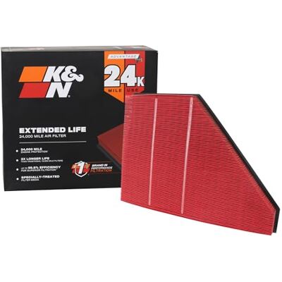 K&N Engine Air Filter: Extended Life 24,000 Mile Replacement Air Filter: Compatible with 2017-2019 Chevy/GMC/Cadillac/Buick (Blazer, Traverse, Acadia, XT5, Enclave), KNX-5056 K&N Engine Air Filter: Extended Life 24,000 Mile Replacement Air Filter: Compatible with 2017-2019 Chevy/GMC/Cadillac/Buick (Blazer, Traverse, Acadia, XT5, Enclave), KNX-5056