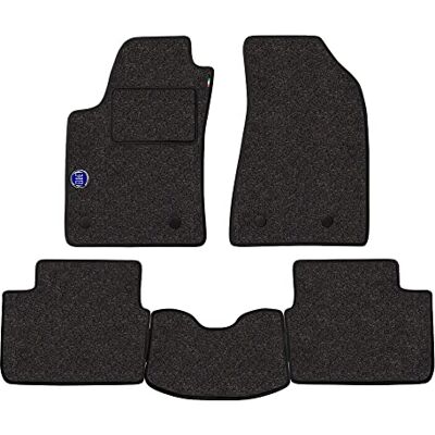 Proposteonline Set Mats tillverkad för AUDI A1 SPORTBACK år från 2012 till 2019 i bilmatta Made in Italy GRIGIO med logotyp Proposteonline Set Mats tillverkad för AUDI A1 SPORTBACK år från 2012 till 2019 i bilmatta Made in Italy GRIGIO med logotyp