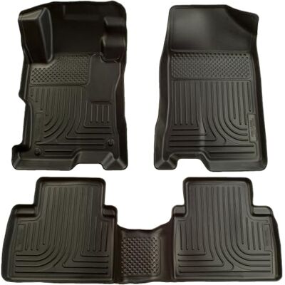 Husky Liners Weatherbeater Floor Mats Fits 2007-2012 Nissan Altima 4-Door Front & 2nd Row, 3-pc Black 98601 Husky Liners Weatherbeater Floor Mats Fits 2007-2012 Nissan Altima 4-Door Front & 2nd Row, 3-pc Black 98601