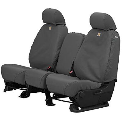 Covercraft Carhartt SeatSaver Custom Seat Covers Fits 2015-2018 Ford F-150 1st Row 40/20/40 Bench Seat, Duck Weave Gravel Covercraft Carhartt SeatSaver Custom Seat Covers Fits 2015-2018 Ford F-150 1st Row 40/20/40 Bench Seat, Duck Weave Gravel