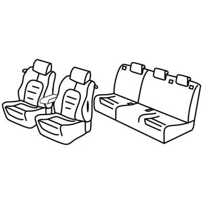 Lampa Set stolsöverdrag Superior – beige – kompatibel med Alfa Romeo Mito (09/08>04/19) Lampa Set stolsöverdrag Superior – beige – kompatibel med Alfa Romeo Mito (09/08>04/19)