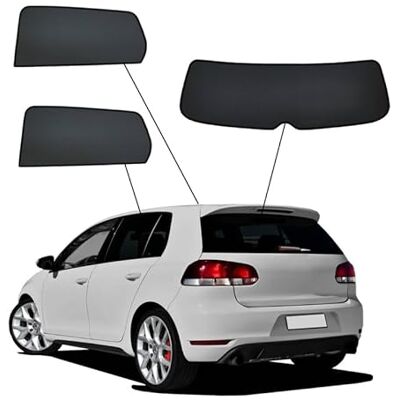 SunClip Sekretess och solskydd kompatibel med Volkswagen Golf VI HB 5-dörrar 2008-2012 SunClip Sekretess och solskydd kompatibel med Volkswagen Golf VI HB 5-dörrar 2008-2012