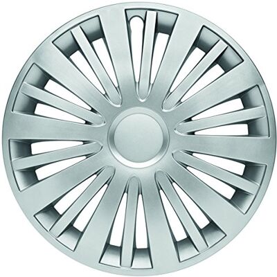 Albrecht Auto-Zubehör 39035 navkapslar för stålfälgar, hjuldekorationsskydd, silver, 15 tum, set med 4 Albrecht Auto-Zubehör 39035 navkapslar för stålfälgar, hjuldekorationsskydd, silver, 15 tum, set med 4