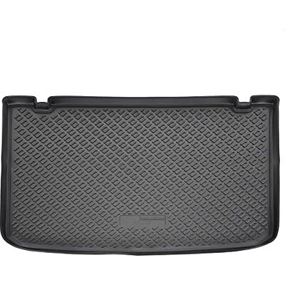 J&J AUTOMOTIVE Gummibagagerumstråg bagagerumsskydd fordonsspecifik för Clio 4, 3/5-dörrar 2012–2019, halkfri, perfekt passform, med hög kant 2 cm, skyddsmatta för bagageutrymmet J&J AUTOMOTIVE Gummibagagerumstråg bagagerumsskydd fordonsspecifik för Clio 4, 3/5-dörrar 2012–2019, halkfri, perfekt passform, med hög kant 2 cm, skyddsmatta för bagageutrymmet