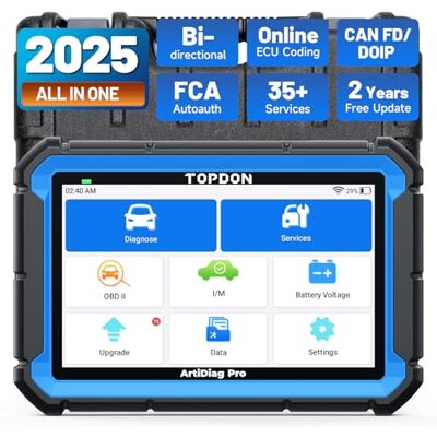 TOPDON Diagnostikenhet, Auto ArtiDiag Pro, onlinekodning och dubbelriktad kontroll, fullständig systemdiagnos på OE-nivå, 35+ servicefunktioner, 2 års gratis uppdatering TOPDON Diagnostikenhet, Auto ArtiDiag Pro, onlinekodning och dubbelriktad kontroll, fullständig systemdiagnos på OE-nivå, 35+ servicefunktioner, 2 års gratis uppdatering