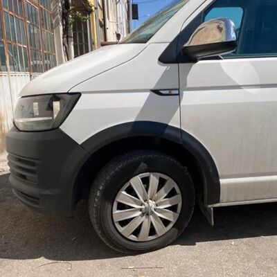 ONEWAY AUTO ACCESSORIES Envägssats hjulbågsskydd kompatibel med Volkswagen Transporter T6 2015-2019 (kort hjulbas/skjutdörr höger) – matt svart ONEWAY AUTO ACCESSORIES Envägssats hjulbågsskydd kompatibel med Volkswagen Transporter T6 2015-2019 (kort hjulbas/skjutdörr höger) – matt svart