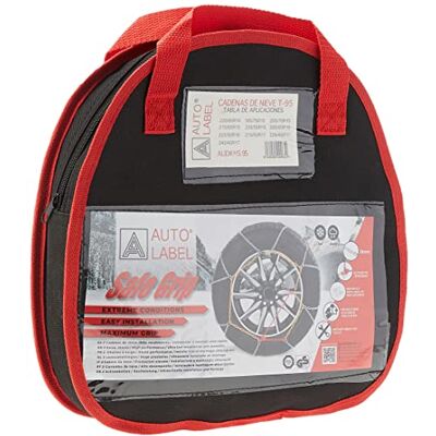 Autolabel AUTO LABEL. Set med 2 SAFE GRIP metall snökedjor med 9mm Godkända TUV GS ONORM, Storlek 95 Autolabel AUTO LABEL. Set med 2 SAFE GRIP metall snökedjor med 9mm Godkända TUV GS ONORM, Storlek 95