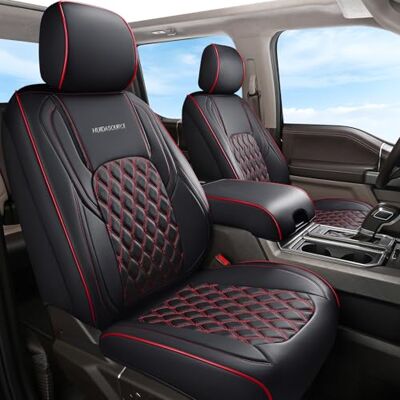 Huidasource Dodge Ram 1500 framsätesskydd, heltäckande lastbilstolskydd passar för 2009–2018 ram 1500, 2010–2023 ram 2500/3500 Crew/Mega Cab, 2019–2023 ram 1500 klassisk (endast platt fram/svart och Huidasource Dodge Ram 1500 framsätesskydd, heltäckande lastbilstolskydd passar för 2009–2018 ram 1500, 2010–2023 ram 2500/3500 Crew/Mega Cab, 2019–2023 ram 1500 klassisk (endast platt fram/svart och