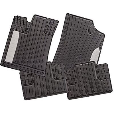 CarFashion 265748 SilverStone Allvädersmatta AB1 mattuppsättning 4 delar TPE gummimatta svart färgglad insats i Gabon grå Bilmattor set utan matthållare CarFashion 265748 SilverStone Allvädersmatta AB1 mattuppsättning 4 delar TPE gummimatta svart färgglad insats i Gabon grå Bilmattor set utan matthållare