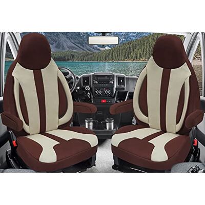 BREMER SITZBEZÜGE Mått sätesöverdrag skyddsöverdrag pilotsäten förare och passagerarset kompatibel med husbil FIAT Ducato, Pössl, Knaus, Adria, Carthago, Pilote Laika WPL412 beige/brun BREMER SITZBEZÜGE Mått sätesöverdrag skyddsöverdrag pilotsäten förare och passagerarset kompatibel med husbil FIAT Ducato, Pössl, Knaus, Adria, Carthago, Pilote Laika WPL412 beige/brun