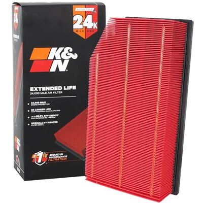 K&N Engine Air Filter: Extended Life 24,000 Mile Replacement Air Filter: Compatible with 2018-2021 Jeep Wrangler JL and Gladiator, KNX-5076 K&N Engine Air Filter: Extended Life 24,000 Mile Replacement Air Filter: Compatible with 2018-2021 Jeep Wrangler JL and Gladiator, KNX-5076