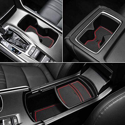 Auovo 17pcs Anti-dust Mats for Honda Accord Accessories 2018 2019 2020 2021 2022 Interior Car Cup Holder Inserts,Center Console Liner,Door Pocket Liner Mat(Red) Auovo 17pcs Anti-dust Mats for Honda Accord Accessories 2018 2019 2020 2021 2022 Interior Car Cup Holder Inserts,Center Console Liner,Door Pocket Liner Mat(Red)