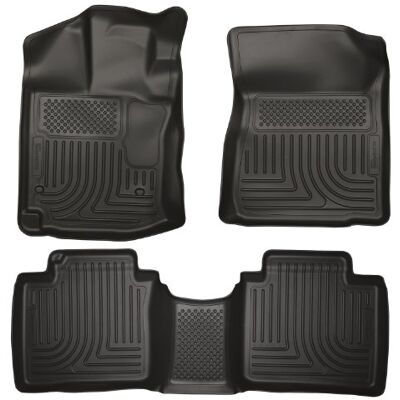 Husky Liners Weatherbeater Floor Mats Fits 2012-2014 Toyota Venza Front & 2nd Row, 3-pc Black 99541 Husky Liners Weatherbeater Floor Mats Fits 2012-2014 Toyota Venza Front & 2nd Row, 3-pc Black 99541