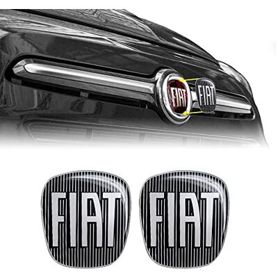 Fiat 14186B-2 stycken 3D-ersättningsklistermärken, svart, för 500 l, 2 stycken, fram och bak. Fiat 14186B-2 stycken 3D-ersättningsklistermärken, svart, för 500 l, 2 stycken, fram och bak.