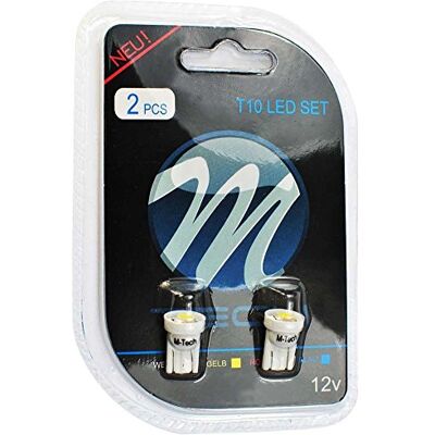 M-Tech LB040W Blister 2x LED W5W 1xSMD5050 12V M-Tech LB040W Blister 2x LED W5W 1xSMD5050 12V