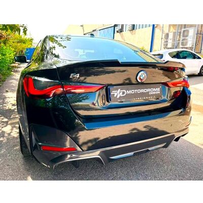 AUTO-STYLE Bakre spoiler läpp kompatibel med BMW i4 G26 Sedan 2021- (PU) AUTO-STYLE Bakre spoiler läpp kompatibel med BMW i4 G26 Sedan 2021- (PU)