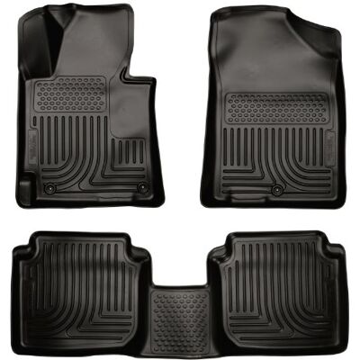 Husky Liners Weatherbeater Floor Mats Fits 2011-2013 Hyundai Elantra Sedan; 2013 Hyundai Elantra Coupe Front & 2nd Row, 3-pc Black 98891 Husky Liners Weatherbeater Floor Mats Fits 2011-2013 Hyundai Elantra Sedan; 2013 Hyundai Elantra Coupe Front & 2nd Row, 3-pc Black 98891