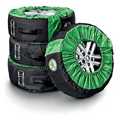 Skoda 00073900L däckväska för kompletta hjul upp till 18 tums skyddsväska däck hjul förvaring Skoda 00073900L däckväska för kompletta hjul upp till 18 tums skyddsväska däck hjul förvaring