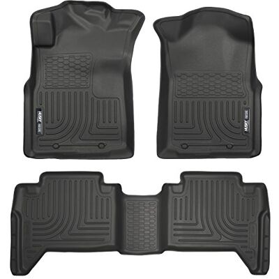 Husky Liners 98951 svart vädervisp fram och 2:a säte golvfoder passar 2005–2015 Toyota Tacoma dubbel hytt Husky Liners 98951 svart vädervisp fram och 2:a säte golvfoder passar 2005–2015 Toyota Tacoma dubbel hytt