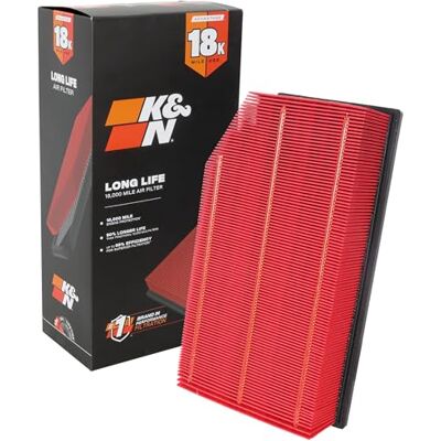 K&N Engine Air Filter: Long Life 18,000 Mile Replacement Air Filter: Compatible with 2018-2021 Jeep Wrangler JL and Gladiator, KNA-5076 K&N Engine Air Filter: Long Life 18,000 Mile Replacement Air Filter: Compatible with 2018-2021 Jeep Wrangler JL and Gladiator, KNA-5076