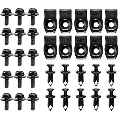 GOOACC GRC-70 35 st motor underskydd stänkskydd kroppsbultar stötfångare stänkskydd foder tryckhållare fästelement nitklämmor, svart GOOACC GRC-70 35 st motor underskydd stänkskydd kroppsbultar stötfångare stänkskydd foder tryckhållare fästelement nitklämmor, svart