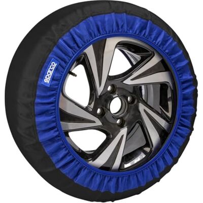 Sparco Set med 2 snöstrumpor i svart tyg storlek L lätt att montera, tyst, maximalt grepp på vägen, smidig körning Sparco Set med 2 snöstrumpor i svart tyg storlek L lätt att montera, tyst, maximalt grepp på vägen, smidig körning