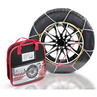 Autolabel AUTO LABEL. Set med 2 SAFE GRIP metall snökedjor med 9mm Homologerade TUV GS ONORM, Storlek 80 Autolabel AUTO LABEL. Set med 2 SAFE GRIP metall snökedjor med 9mm Homologerade TUV GS ONORM, Storlek 80