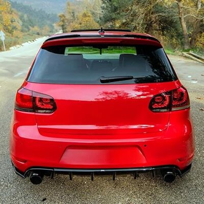 ONEWAY AUTO ACCESSORIES Oneway takspoiler (lock) kompatibel med Volkswagen Golf VI GTi/GTD/R 2008-2012 – glansig svart ONEWAY AUTO ACCESSORIES Oneway takspoiler (lock) kompatibel med Volkswagen Golf VI GTi/GTD/R 2008-2012 – glansig svart