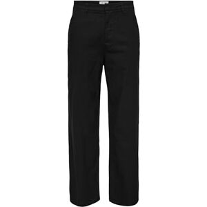 Only & Sons Onsbob Loose Cot Lin 0007 byxa, svart, 38W / 32L Only & Sons Onsbob Loose Cot Lin 0007 byxa, svart, 38W / 32L