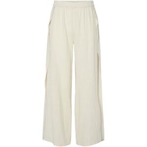 PIECES Pcagnes Hw High Slit Pant Sww Bc, natur, XS PIECES Pcagnes Hw High Slit Pant Sww Bc, natur, XS