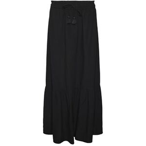 VERO MODA Vmpretty Hw maxi kjol WVN Ga Noos, svart, S VERO MODA Vmpretty Hw maxi kjol WVN Ga Noos, svart, S