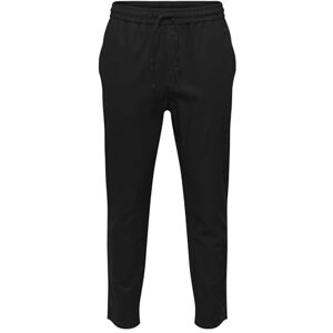 Only & Sons Herrbyxor enfärgade, svart, L Only & Sons Herrbyxor enfärgade, svart, L