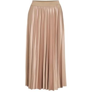 Vila Nitbanbelagd pleated midikjol, Sandskal, M Vila Nitbanbelagd pleated midikjol, Sandskal, M
