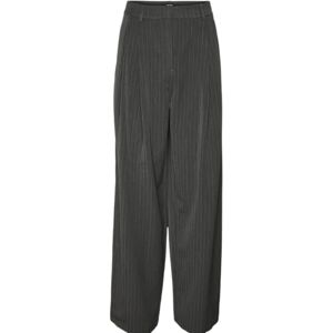 VERO MODA VMSILJE MW Wide Pinstripe byxor, GRÅ, 38W x 32L VERO MODA VMSILJE MW Wide Pinstripe byxor, GRÅ, 38W x 32L