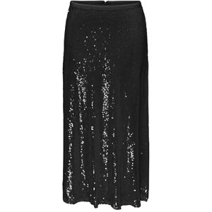 ONLY ONLCARIN Sequins A-form kjol WVN, svart, L ONLY ONLCARIN Sequins A-form kjol WVN, svart, L