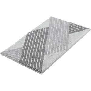KLEINE WOLKE Cross badmatta - Rektangulär 60x100cm, Polyakryl, Grå KLEINE WOLKE Cross badmatta - Rektangulär 60x100cm, Polyakryl, Grå