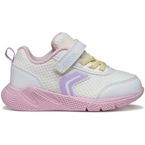 Geox Baby flicka B SPRINTYE Girl D sneakers, vit/pink, 21 EU Geox Baby flicka B SPRINTYE Girl D sneakers, vit/pink, 21 EU