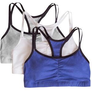 Fruit of the Loom Dam spagettiremmar bomullströja sport bh, marinblå heather/vit/grå heather, Marin Heather/vit/grå Heather Fruit of the Loom Dam spagettiremmar bomullströja sport bh, marinblå heather/vit/grå heather, Marin Heather/vit/grå Heather